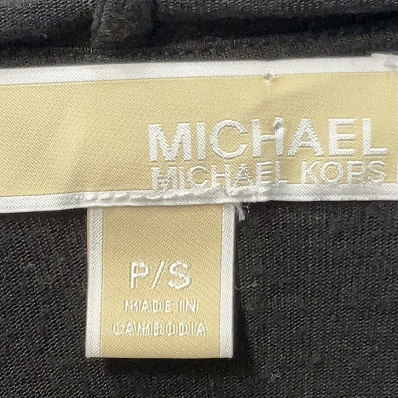 MICHAEL Michael Kors Black Circle Logo Hoodie Dress Women’s Size Petite Small - Picture 6 of 7